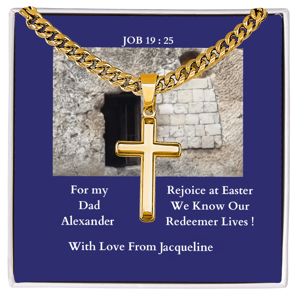 ShineOn-Fulfillment-Jewelry-Standard-Box-18K-Yellow-Gold-Finish-Christian-Cross-Necklace-gift-for-Dad



