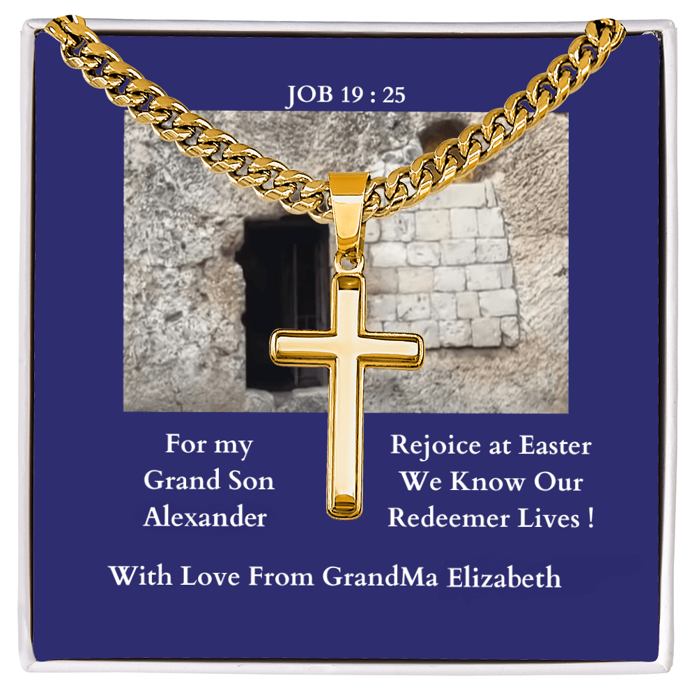 ShineOn-Fulfillment-Jewelry-Standard-Box-18K-Yellow-Gold-Finish-Christian-Cross-Necklace-for-Grand-Son