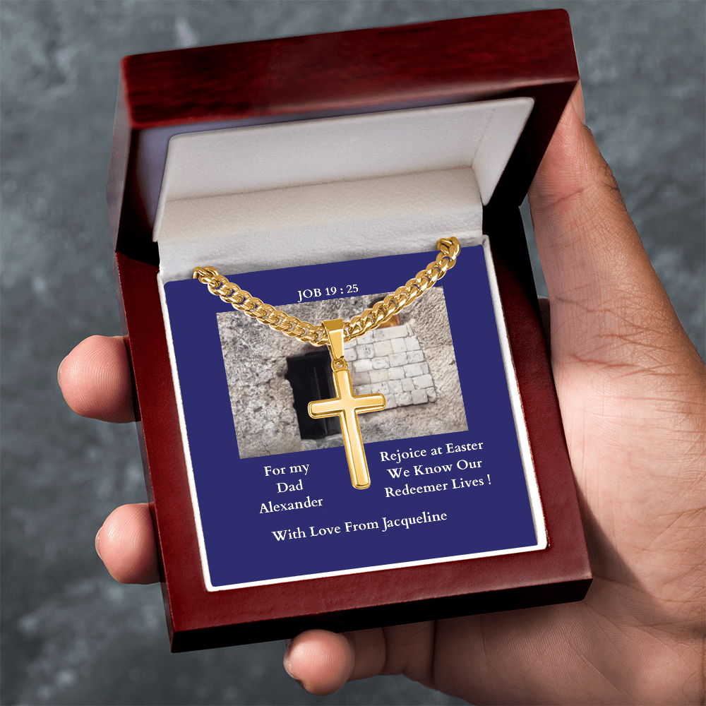 ShineOn-Fulfillment-Jewelry-Christian-Cross-Necklace-gift-for-Dad-held-in-human-hand-gift-for-Dad
