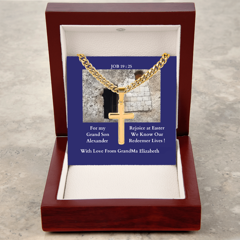 ShineOn-Fulfillment-Jewelry-Luxury-Box-18K-Yellow-Gold-Finish-Christian-Cross-Necklace-for-Grand-Son