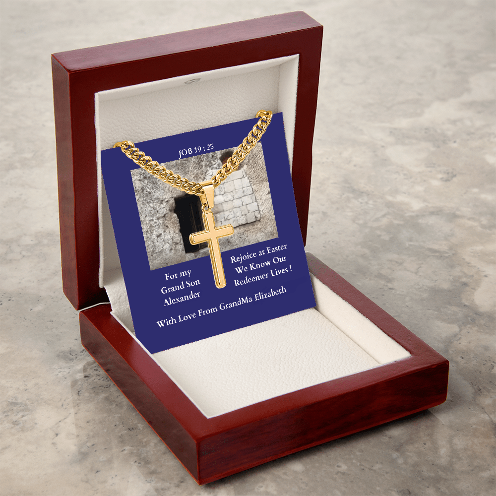 ShineOn-Fulfillment-Jewelry-Luxury-Box-18K-Yellow-Gold-Finish-Christian-Cross-Necklace-for-Grand-Son