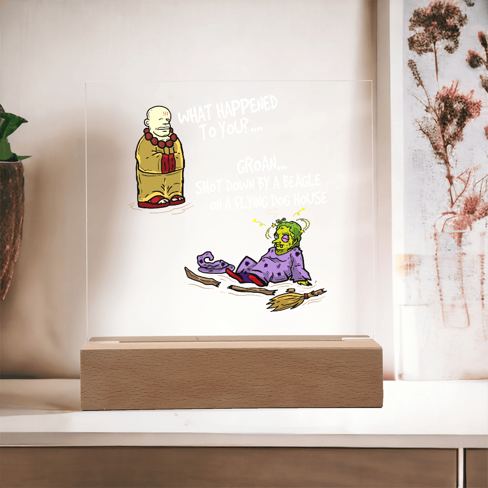 ShineOn Fulfillment Jewelry Comic Acrylic Led Lit Display stand anytime home decor gift for friends