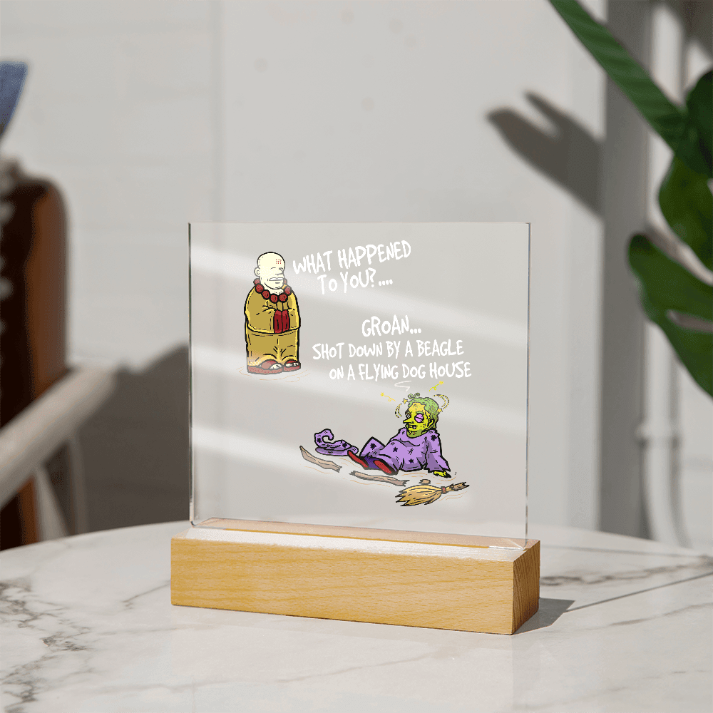 ShineOn Fulfillment Jewelry Comic Acrylic Led Lit Display stand anytime home decor gift for friends