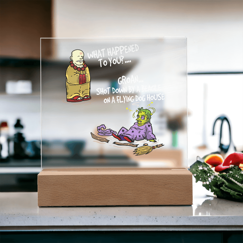 ShineOn Fulfillment Jewelry Comic Acrylic Led Lit Display stand anytime home decor gift for friends