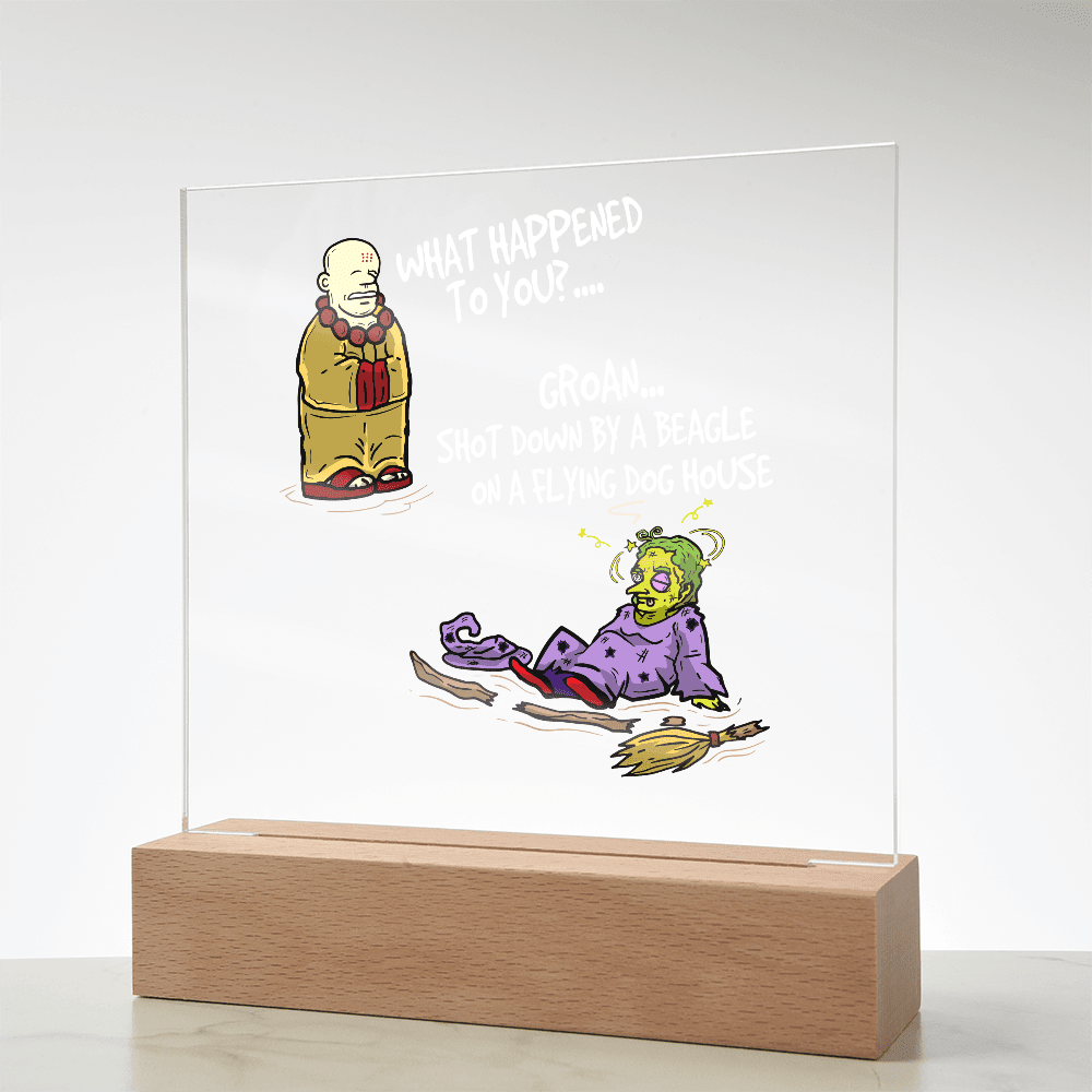 ShineOn Fulfillment Jewelry Comic Acrylic Led Lit Display stand anytime home decor gift for friends
