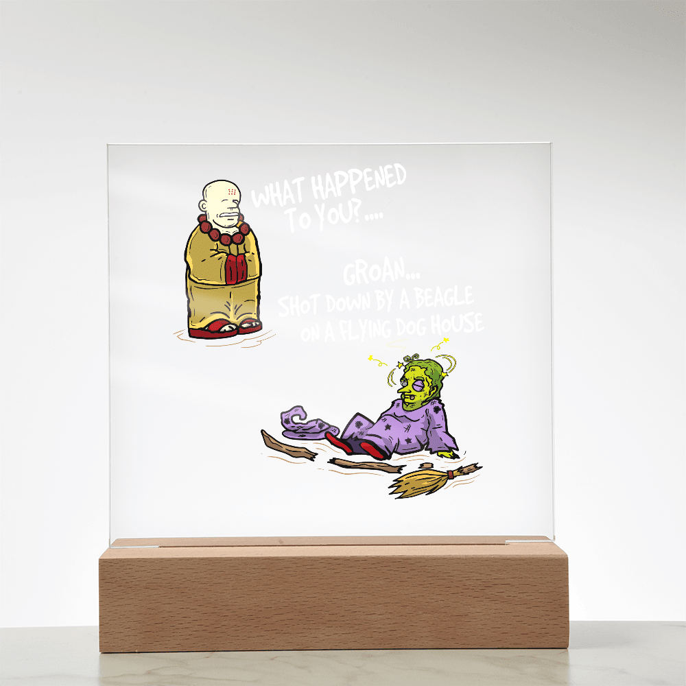 ShineOn Fulfillment Jewelry Comic Acrylic Led Lit Display stand anytime home decor gift for friends