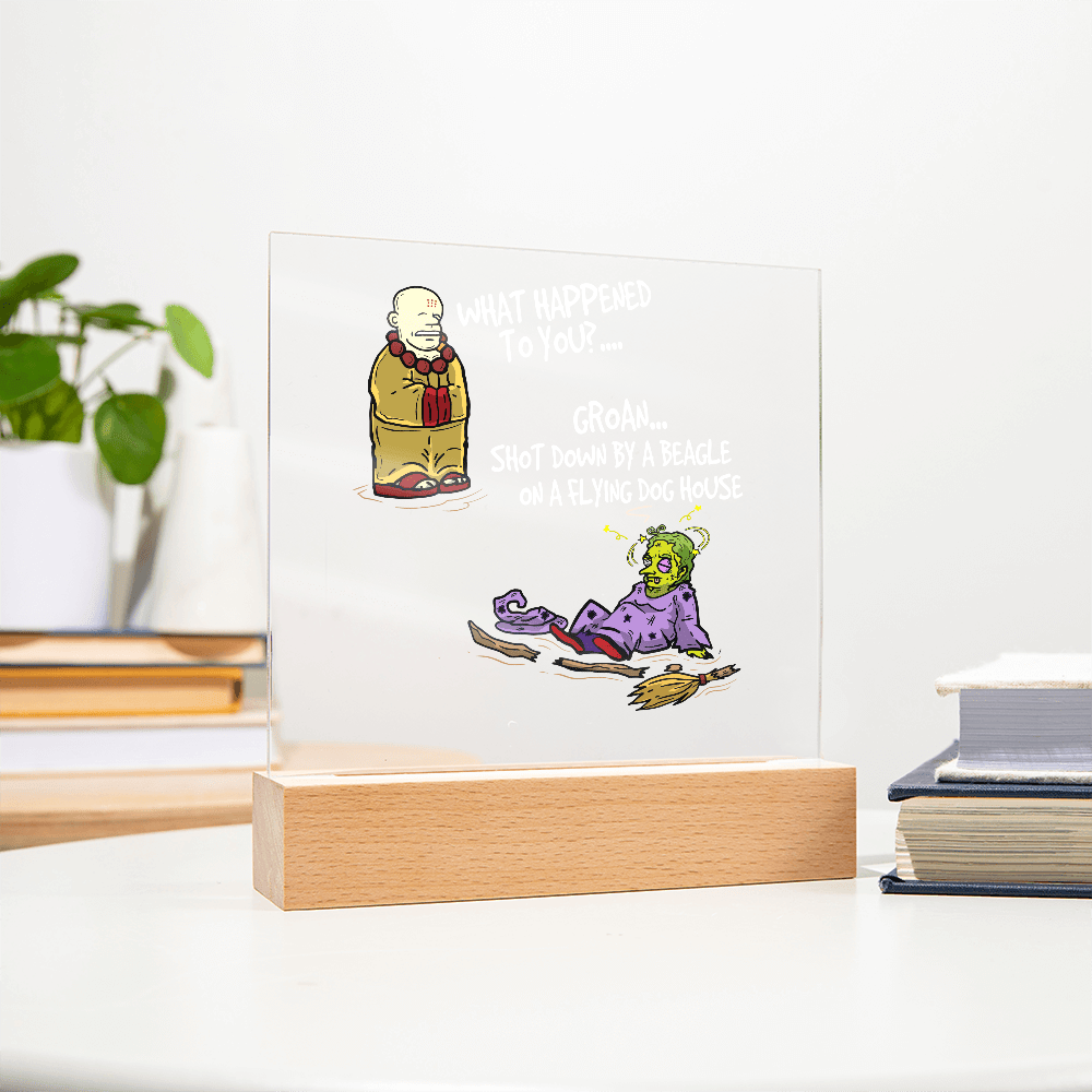 ShineOn Fulfillment Jewelry Comic Acrylic Led Lit Display stand anytime home decor gift for friends