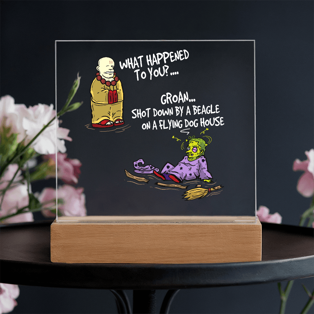 ShineOn Fulfillment Jewelry Comic Acrylic Led Lit Display stand anytime home decor gift for friends