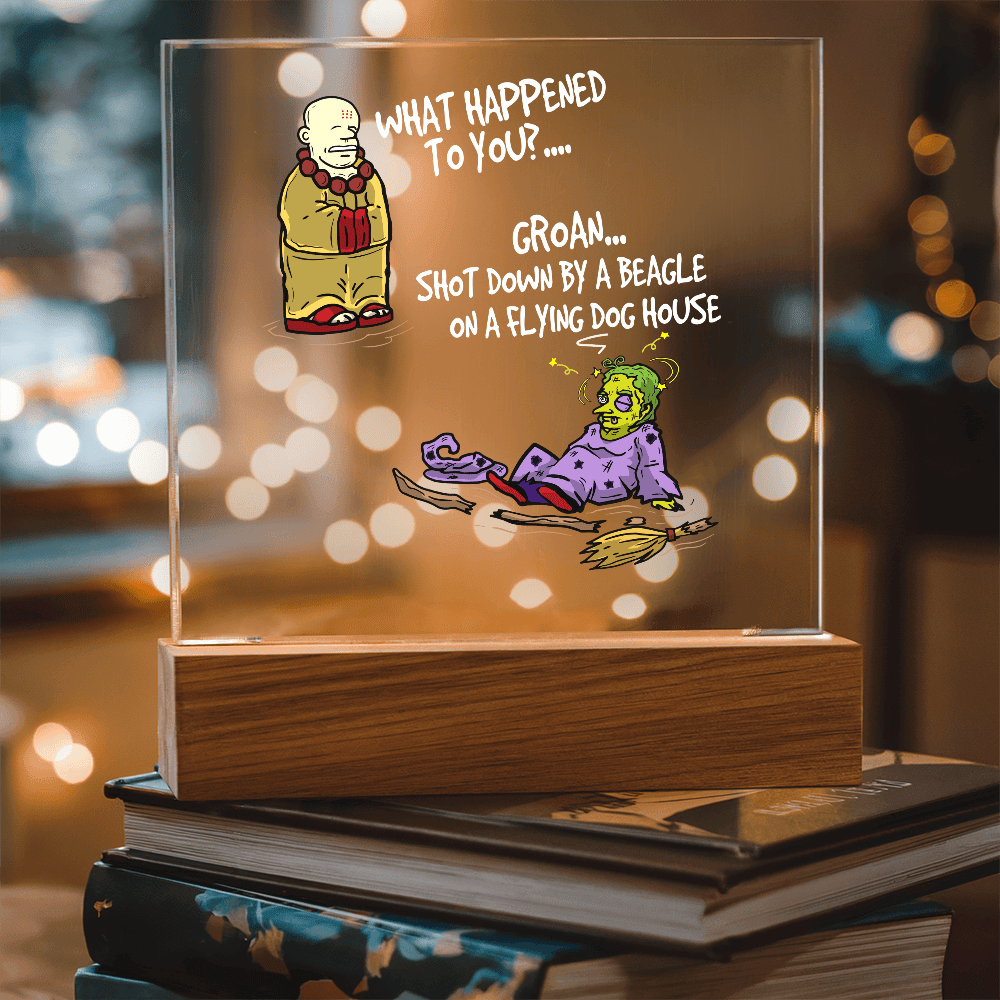 ShineOn Fulfillment Jewelry Comic Acrylic Led Lit Display stand anytime home decor gift for friends