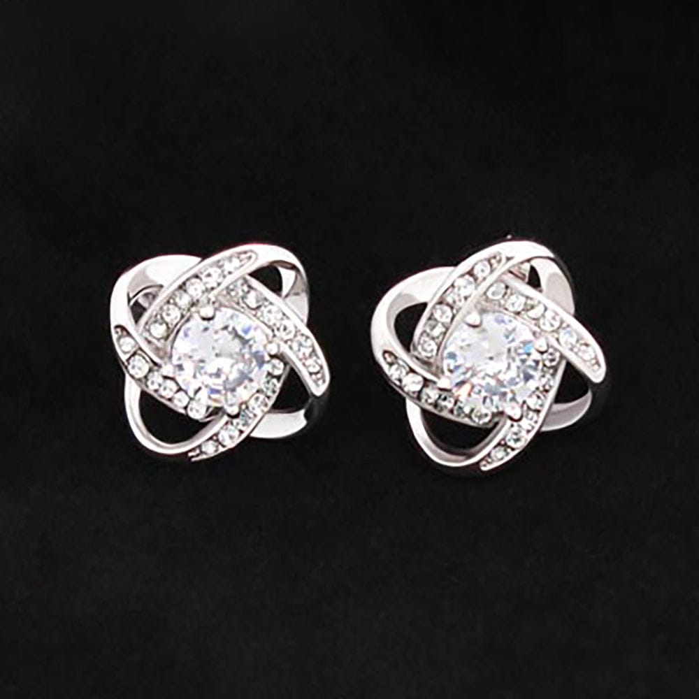 ShineOn Fulfillment Jewelry Love Knot Earrings Love Knot Stud Earrings
