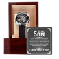 ShineOn Fulfillment Jewelry Luxury Box w/LED Openwork Watch Gift for Son from Father